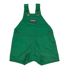 Vintage 70s 80s OshKosh B'gosh Dungaree Overalls 12 MOS GRN