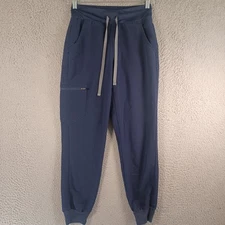 Figs Technical Collection Womens Joggers Navy Blue Scrub Pants Size XS Pockets