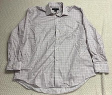 Pronto Uomo Non Iron Classic Fit 100 Egyptian Cotton Men  s 17 34/35 Plaid