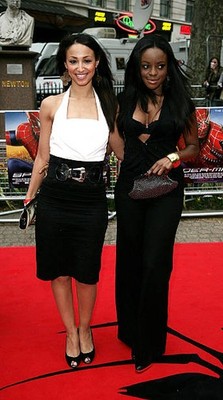 Sugababes members Amelle Berrabah Keisha Buchanan arrive UK premie- Old Photo