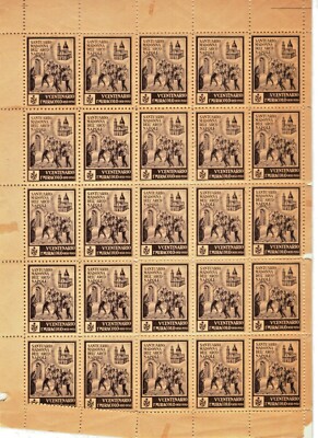 FE0078 Centenary of the Miracle Madonna dell'Arco - Naples 1950 - complete sheet