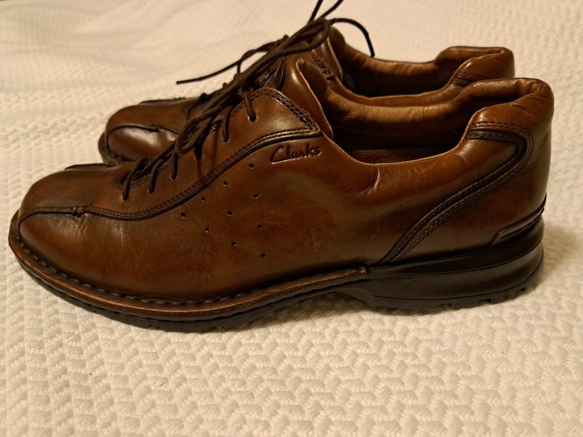 Mens Clark Brown Leather Shoes Size 13M | eBay