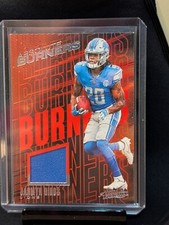 2023 Panini Absolute - Absolute Burners  #AB-13 Jahmyr Gibbs (MEM, RC) Lions