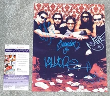 INCUBUS w/ BRANDON BOYD Band Signed Vintage 2000s Auto 8x10 Photo + JSA COA 3916