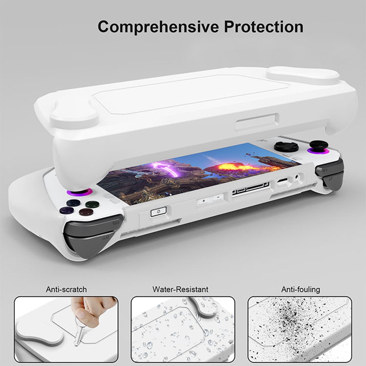 Protective Case with Detachable Front Shell and Kickstand for ROG