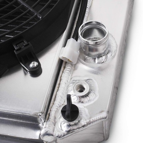 OHOB-COOL 3 Row Full Aluminum Radiator with Fan For 1984-1990 Chevy Corvette ... - Afbeelding 6 van 8