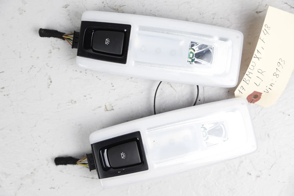 BMW X1 F48 2016-2021 Juego de luces de lectura domo techo trasero izquierdo y derecho OEM Foto 2 de 4