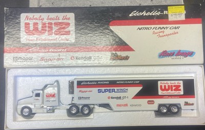 Ertl 3896 1/64 Team Racing Transporter Wiz Nitro Funny Car Die Cast Snap On