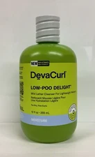 DevaCurl LOW-POO DELIGHT Mild Lather Cleanser For Lightweight Moisture 12oz New!