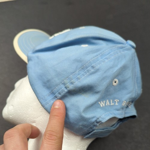 Walt Disney World Mickey Bling Hat One Size Adjustable Baby Blue Embroidered - Picture 8 of 14