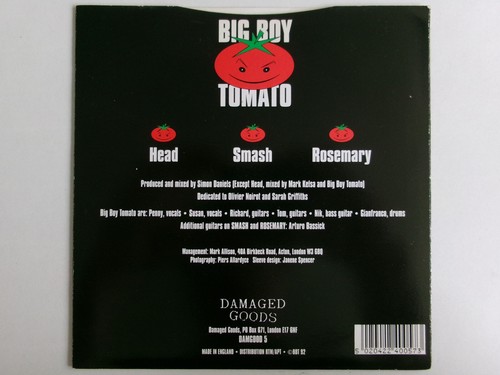 BIG BOY TOMATO ACTON BABY DAMAGED GOODS DAMGOOD 5 PUNK RED VINYL - Picture 3 of 3