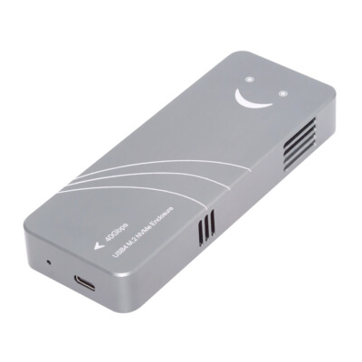 Cablecy Type-C USB4 40Gbps to PCI-E SSD NVME NGFF M-Key Enclosure USB-C ASM2464