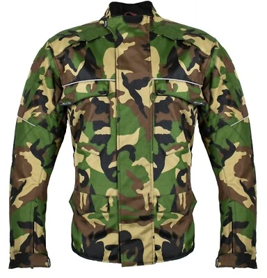 Racing Motorrad Textil Jacke Sommer Jacke mit Protektoren Biker Custom Camo - Bild 1 von 4