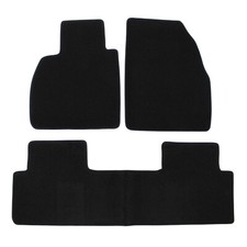 Pro Tapis De Sol En Velours Pour Scenic 2009-2016 3-Pcs Noir