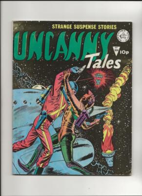 Uncanny Tales #104 British Fight In Outer Space Cover 1974