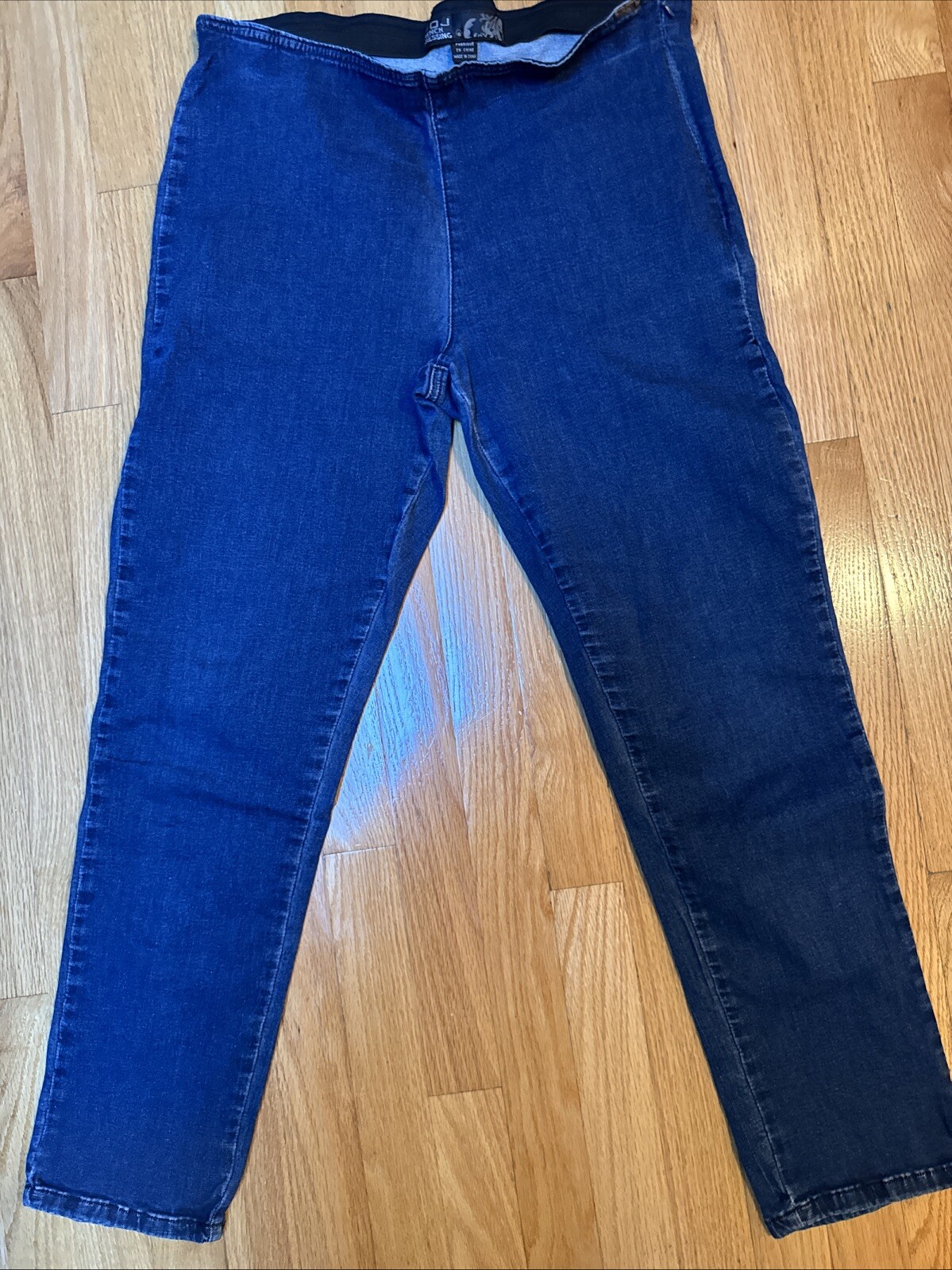 FDJ French dressing jeans side zip stretch elastic waist SZ 14