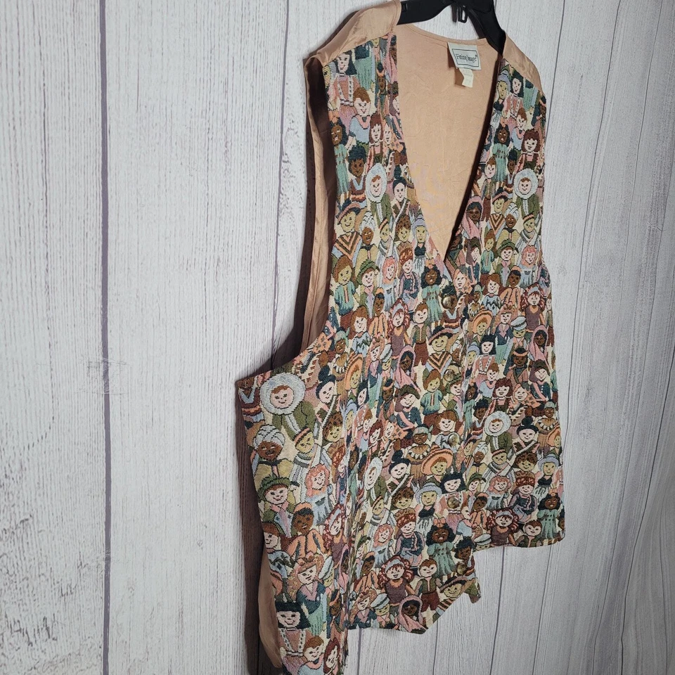 Chaleco Profesor Bordado Volup Años 90 Niños del Mundo Talla 22/24 De Colección Foto 2 de 4