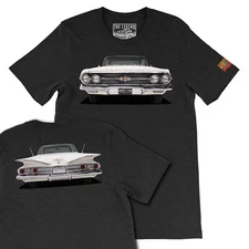 1960 White Chevy Impala  The Legend Classic Car, Men's Gift T-shirts