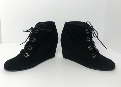 stuart weitzman suede lace up boots