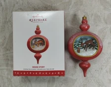 Hallmark Keepsake 1st Ornament Inside Story 2016 Christmas Tree Deer Bunny