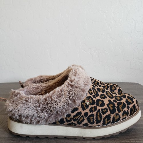 skechers leopard slippers