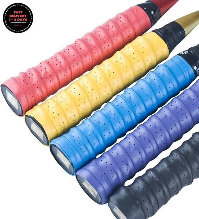 Nueva empuñadura de raqueta antideslizante perforada superabsorbente para tenis.