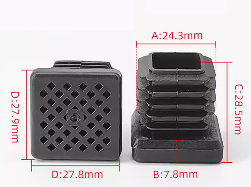Plastic Blanking End Caps Tube Pipe Plug Chair Leg End Caps Square Round - 第 9/27 張圖片