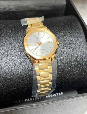 Citizen Eco Drive EW2582-59A Corso Octagon Dial Gold Tone Citizen Eco Drive EW2582-59A Corso Octagon Dial Gold Tone