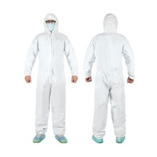 Treela 12 Pcs Disposable Protective Coverall Painter Painting Suit with Elast...