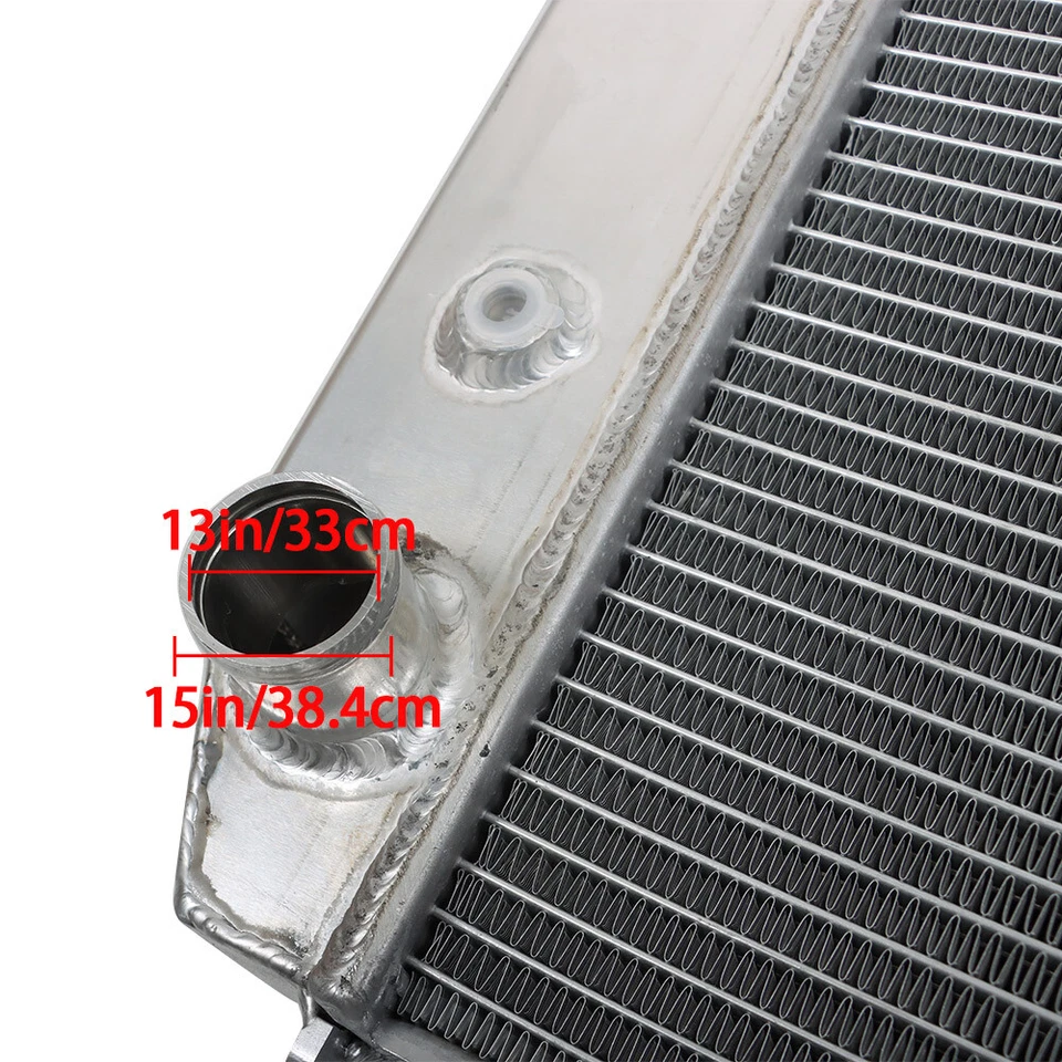 Radiador de carreras para Lincoln Continental 5,0 L V8 1982-86 1987 3 filas aluminio completo Foto 3 de 4