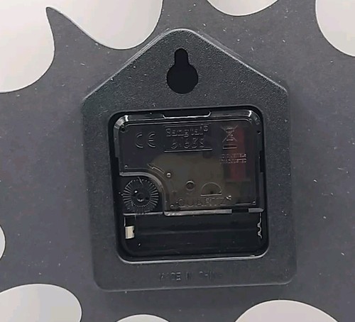 12" Silent Modern Water Drop / Ink Splash Shape Wall Clock Black Analog Display - Picture 5 of 6