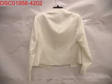 Stain BlackLabel by Evan-Picone Women White OpenFront CrepeJacket 6 782418924535