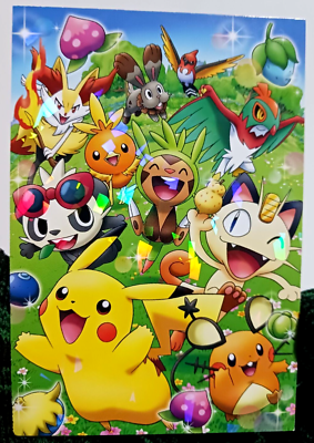 Pokemon Card The Movie XY Pikachu Meowth Dedenne Pocket Monsters