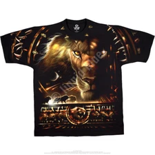 NATIVE-TRIBAL LION-2 SIDD-TIE DYE T-SHIRT S-M-L-XL-2X-3X-4X-5X-6X AWESOME-Africa