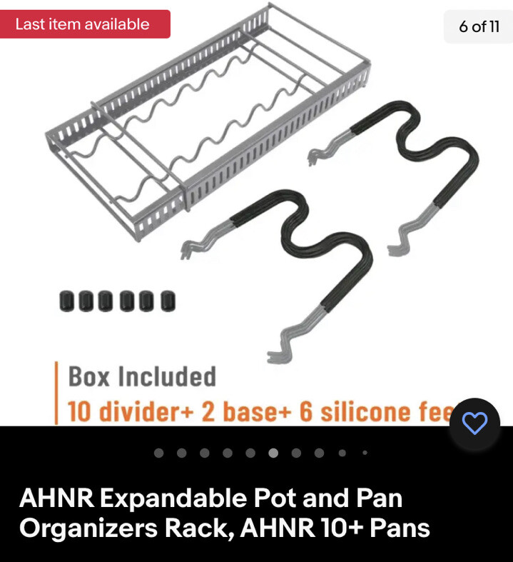 ‎AHNR Expandable Pot and Pan Organizers Rack, AHNR 10+ Pans 