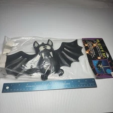 Vintage MR Glow Bat Halloween Window Decor Lights Up Paper Magic Group Glow Dark