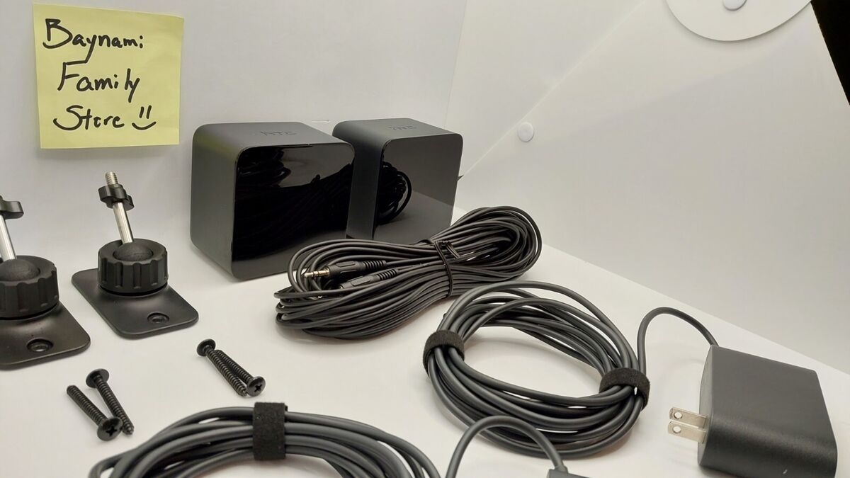 2x Pair of HTC Vive VR Base Stations 1.0 + Power Adapters + 2x Pair of HTC Vive VR Base Stations 1.0 + Power Adapters +