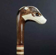 Walking Stick Carved Meerkat Artisan Cane Wooden Handmade Exclusive Victorian