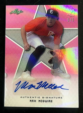 Max Mcgwire 2020 Leaf Perfect Game AUTOGRAPH Rookie Card Serial #d 1/1 