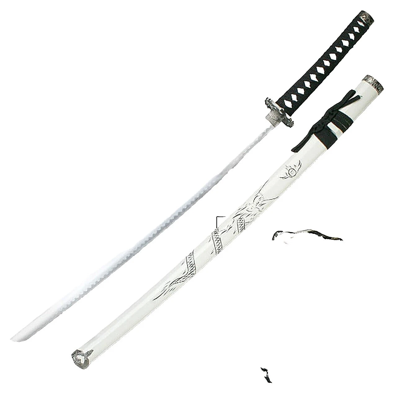 Hoja de acero inoxidable blanco espadas japonesas de colección y sables