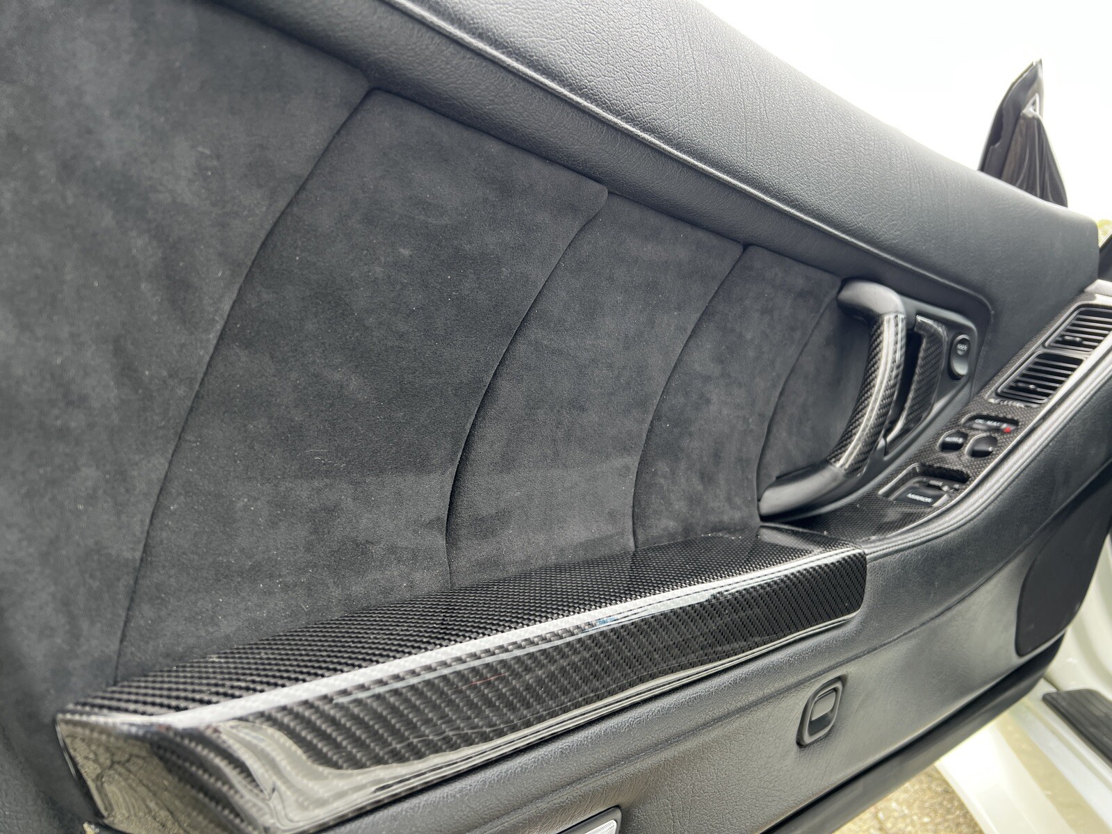Honda Acura NSX Carbon Fiber Premium Leather Door Elbow Rests