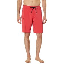 Volcom Men's Lido Solid Mod Boardshort Carmine Red Waist 29