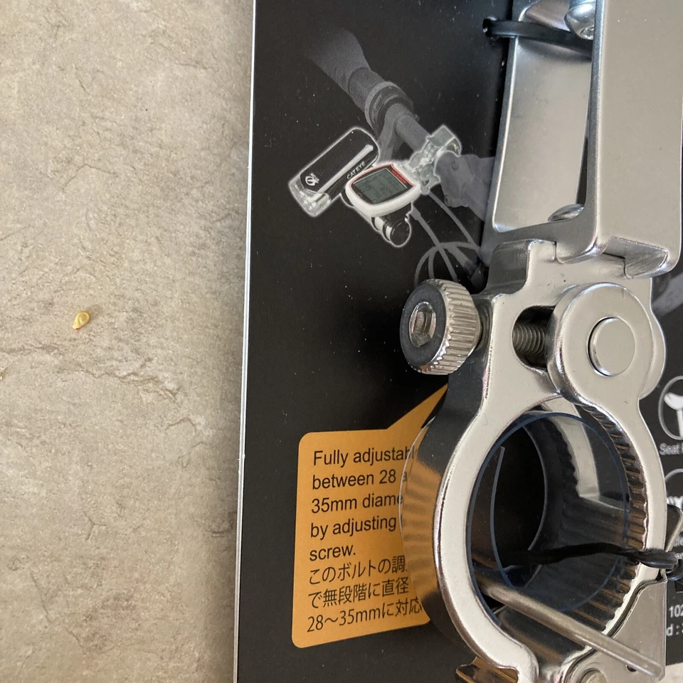 Minoura SGS-300M Light and Computer Holder Silver fits 28-35mm - Изображение 2 из 4