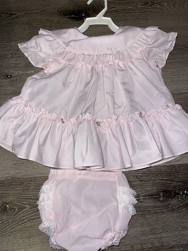 Martha’s Miniatures We’re Fussy Size 18 Months Dress With Size Newborn Bloomers