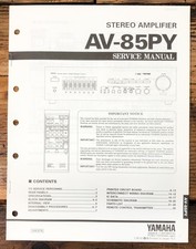 Yamaha AV-85PY Amplifier Service Manual Original 