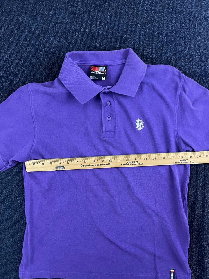 Camisa Polo Southpole Para Hombre Mediana Púrpura Bordada Logo Manga Corta Informal Foto 4 de 4
