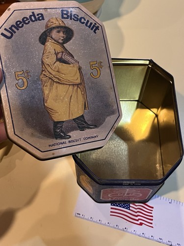 Nabisco UNEEDA BISCUIT Tin NATIONAL BISCUIT COMPANY BRISTOL WARE Collectible - Picture 11 of 12