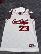 LeBron James #23 Cleveland Cavs Retro 1972 White Nike Jersey Medium Stitched