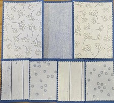 Sewn Premade Scrapbook Page/Sewn Mat Set - 7 pieces: Breezy Day