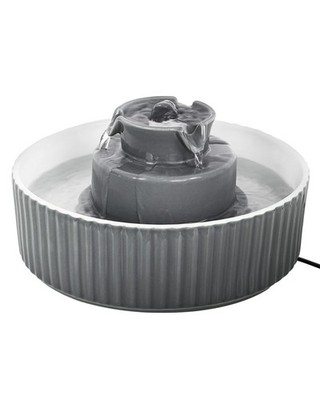 Ceramic Cat Water Fountain, 2.1L/71oz Cupcake Pet Water Fountain for Cats and...